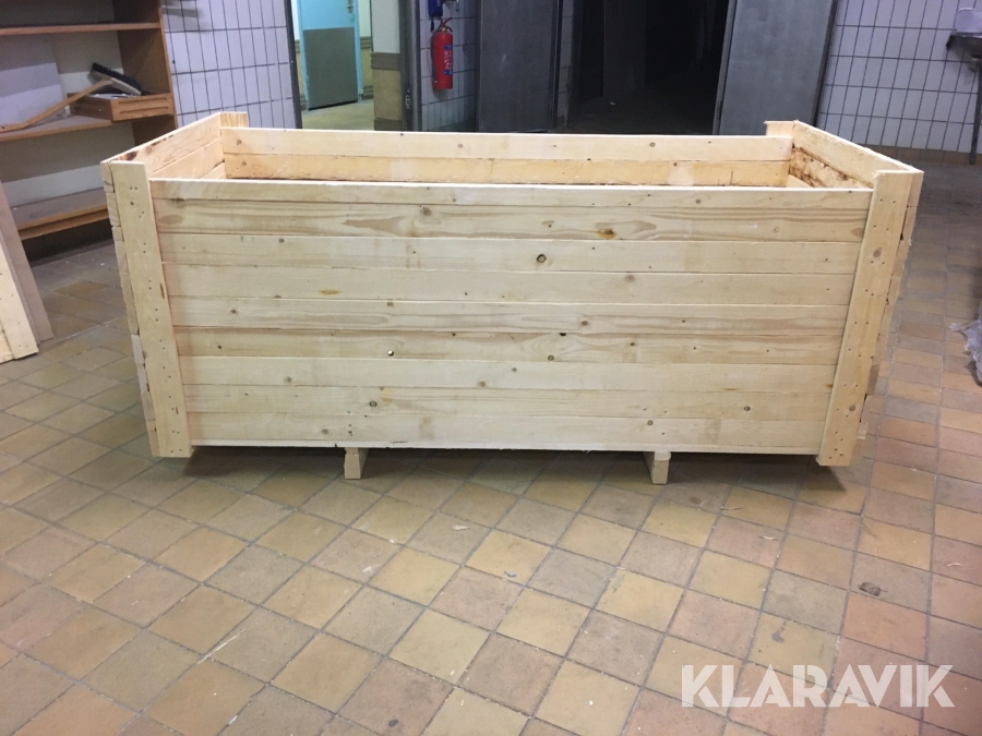 Emballage trälådor med lock 12 stycken