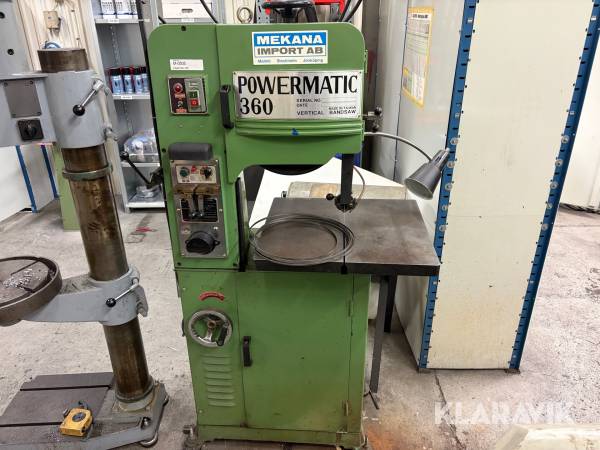 Vertikal bandsåg Powermatic 360