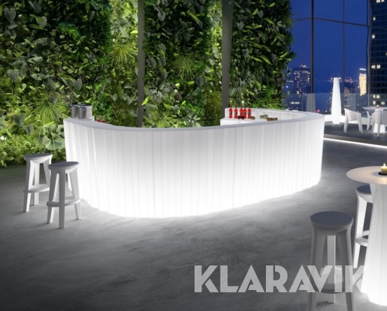 Poolbar/ serveringsdisk i sektioner PLUST+ Frozen