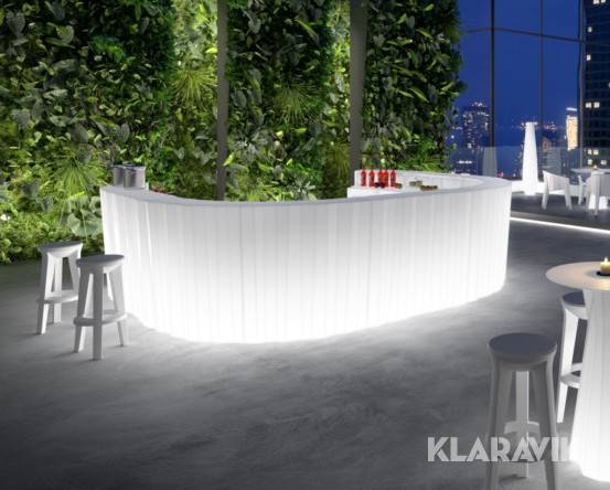 Poolbar/ serveringsdisk i sektioner PLUST+ Frozen