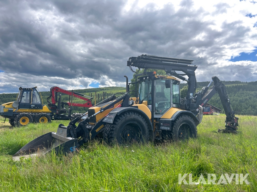 Grävlastare Huddig 1260C med kran