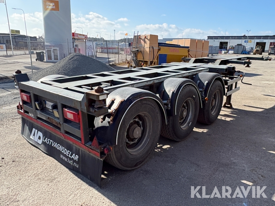 Släp containertrailer Broshuis 3 UCC-39