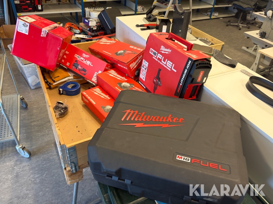 Byggmaskiner Milwaukee 7 st