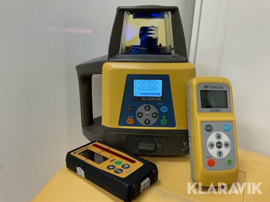 Tvåfallslaser Topcon RL 200 2 S kalibrerad