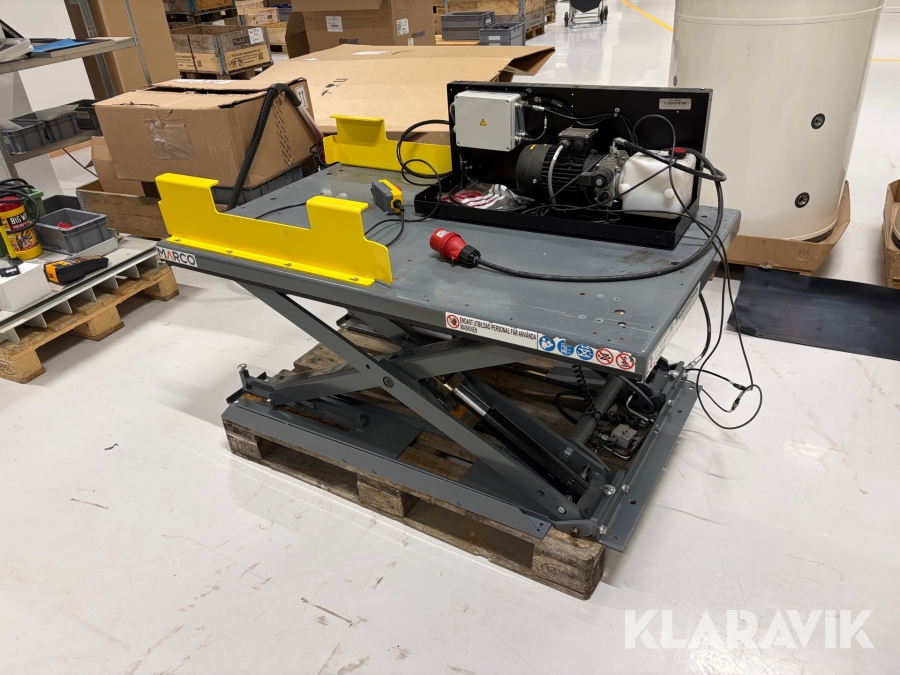 Låglyftsbord Marco MX10-8/8 med ramp 1000kg