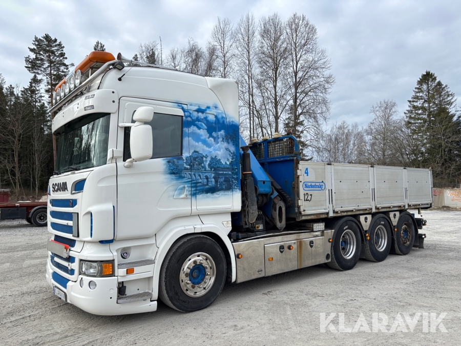 Kranbil med tipp Scania R560lb8x4*4hnb Tridem med Palfinger PK 33002-EH