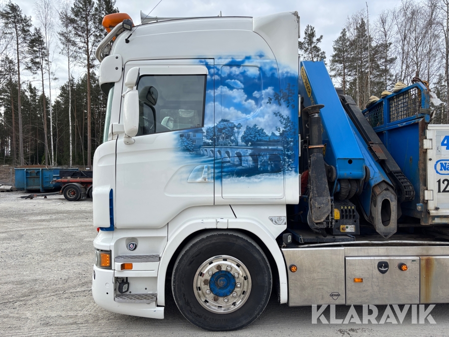 Kranbil med tipp Scania R560lb8x4*4hnb Tridem med Palfinger PK 33002-EH