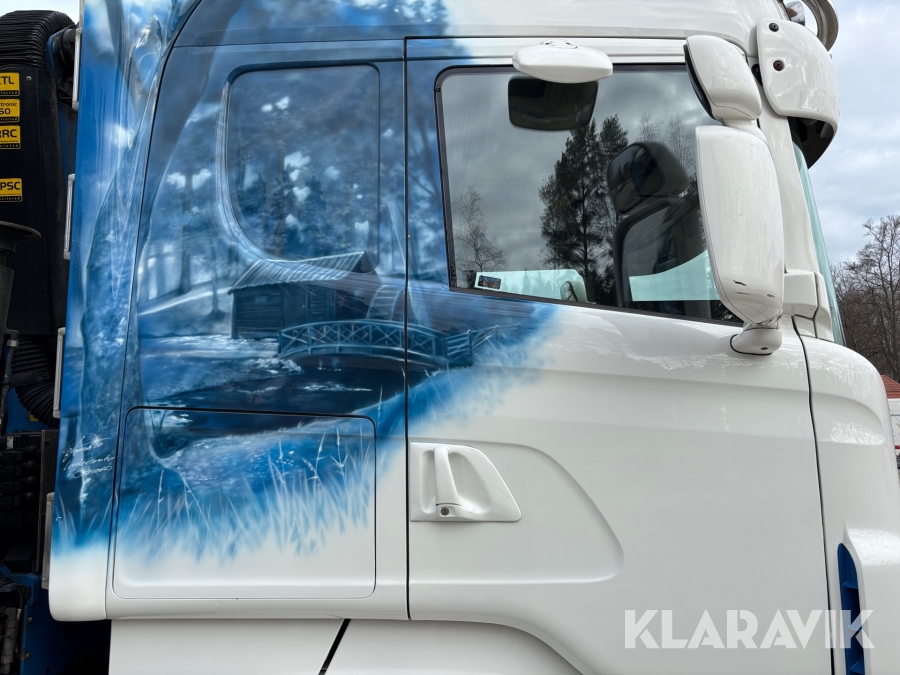 Kranbil med tipp Scania R560lb8x4*4hnb Tridem med Palfinger PK 33002-EH