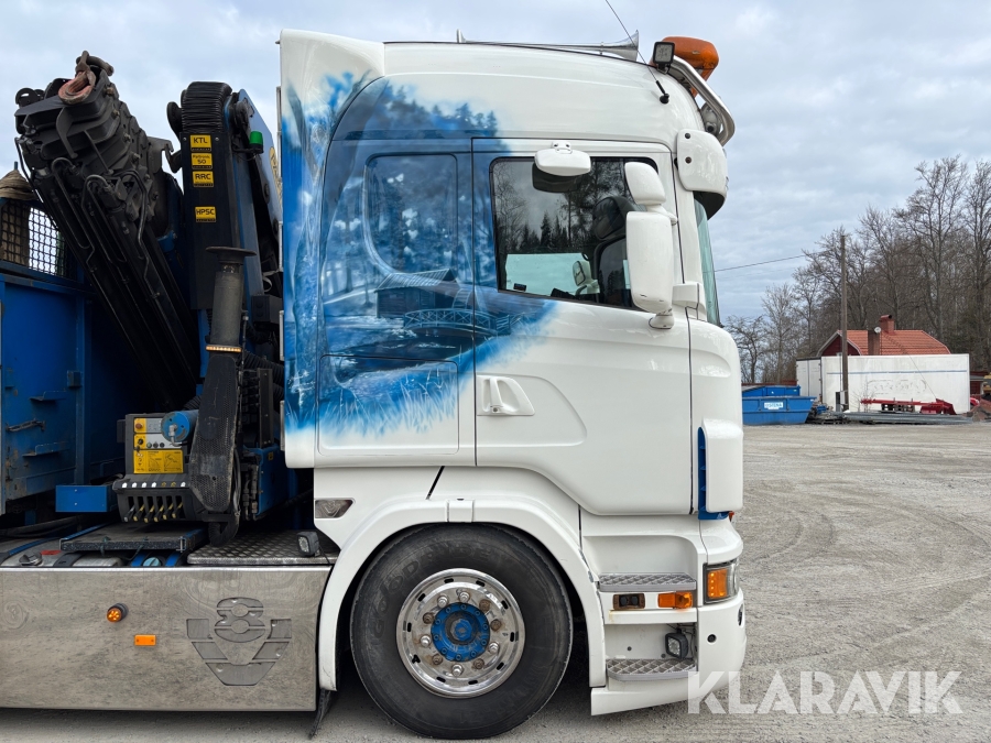 Kranbil med tipp Scania R560lb8x4*4hnb Tridem med Palfinger PK 33002-EH