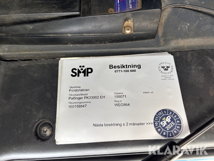 Kranbil med tipp Scania R560lb8x4*4hnb Tridem med Palfinger PK 33002-EH