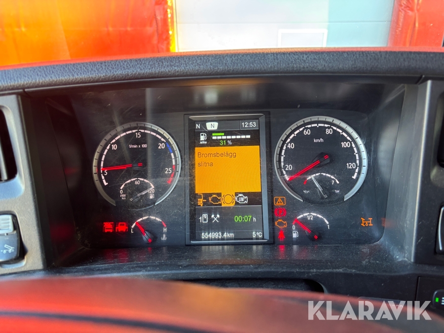 Kranbil med tipp Scania R560lb8x4*4hnb Tridem med Palfinger PK 33002-EH