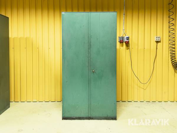 Verktygsskåp, stål, 8 fasta/utdragbara hyllplan AB Werba