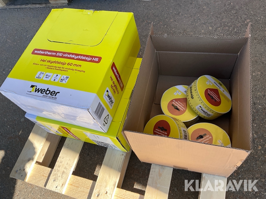 Vindskyddstejp Weber Webertherm 510 HS 28 st, 60 mm.