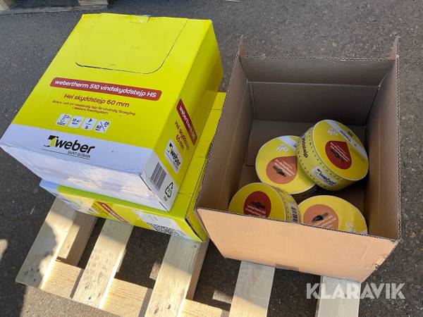 Vindskyddstejp Weber Webertherm 510 HS 28 st, 60 mm.