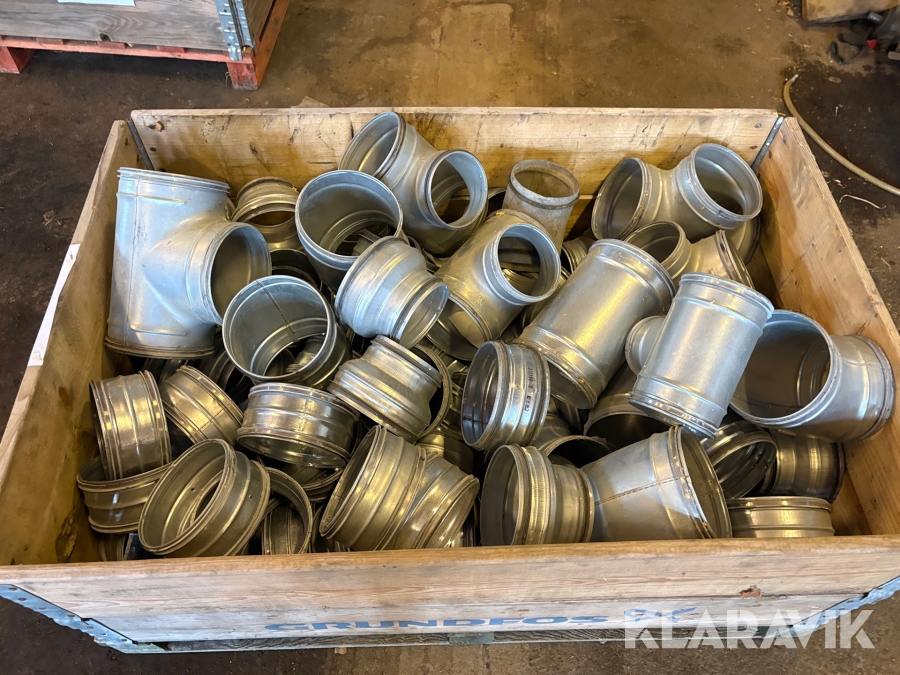 Parti kopplingar / krökar till ventilation