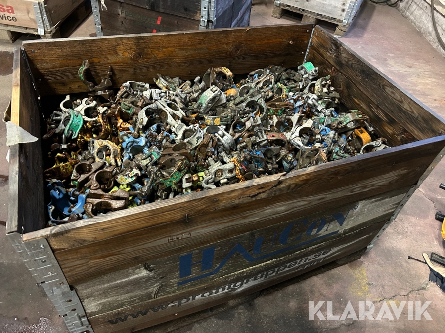 Kopplingar Layher Haki, +8 & AC fasta & rörliga ca 650 st