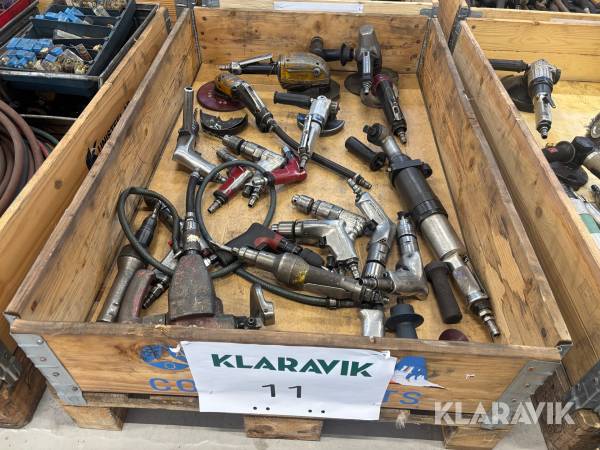 Blandpall med tryckluftsverktyg