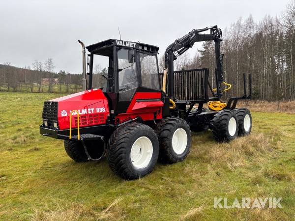 Skotare Valmet 838 nyrenoverad motor