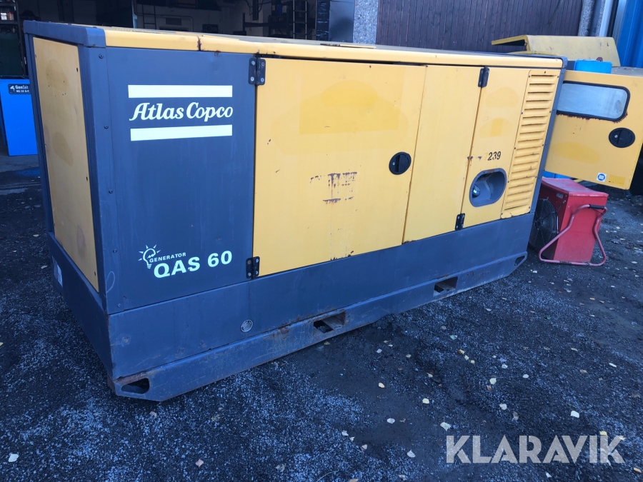 Dieselelverk Atlas copco Qas60 