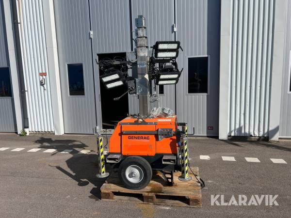 Belysningsmast teleskop Generac 7m roterbar led