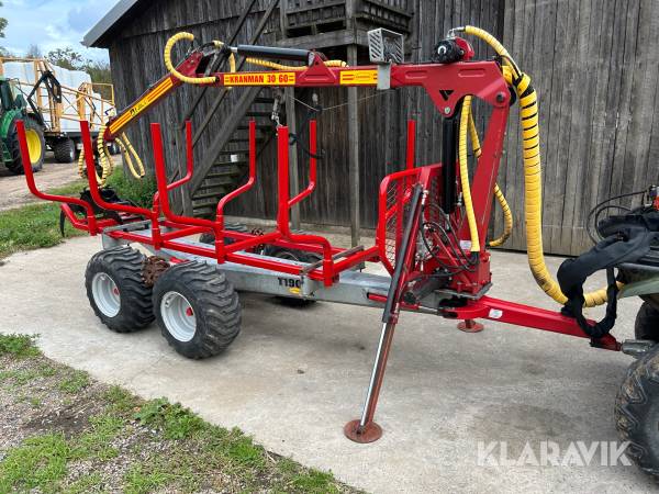 Skogsvagn Kranman T1900 EX 4WD till ATV