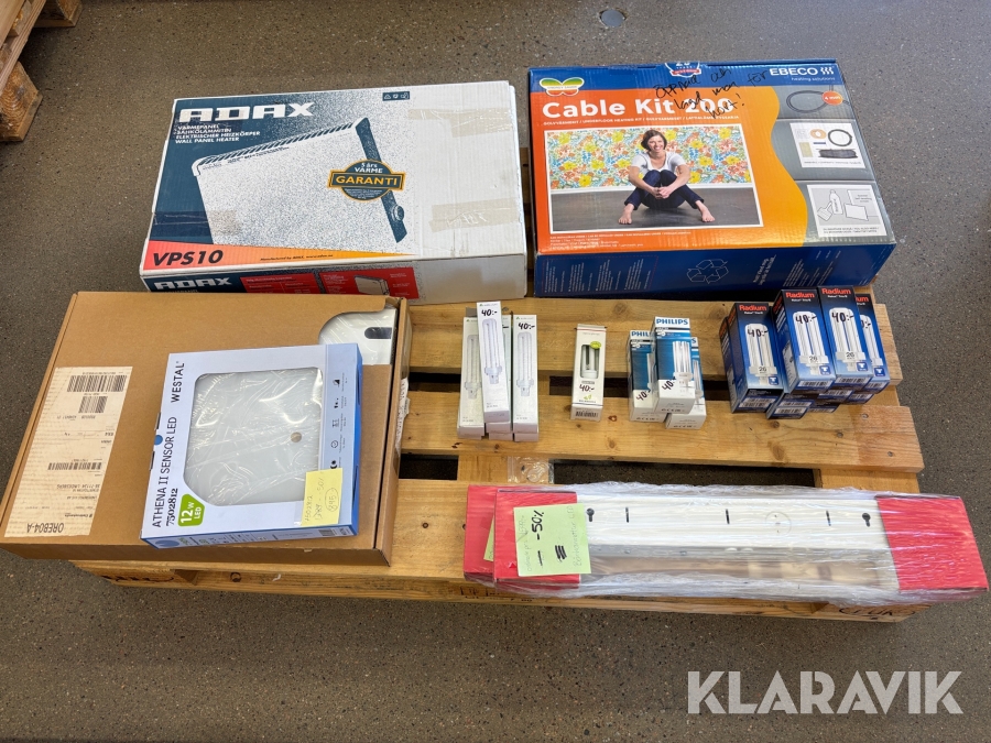 Diverse el golvvärme, radiatorer