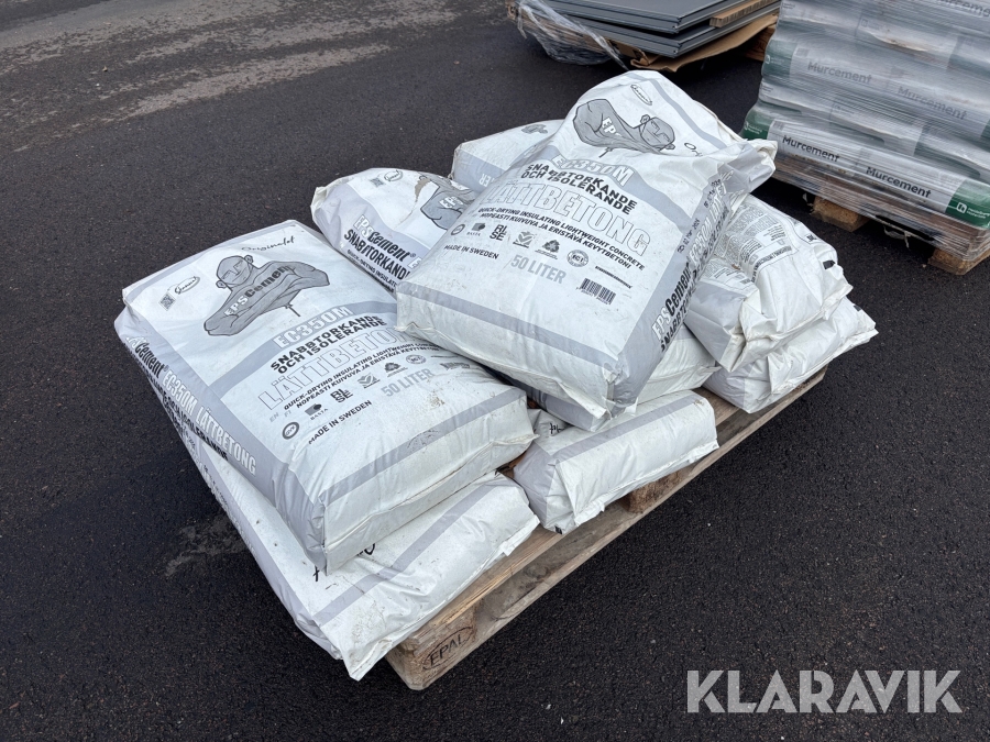 Lättbetong EPS Cement EC350M snabbtorkande och isolerande