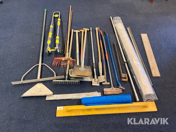 Parti med blandade verktyg