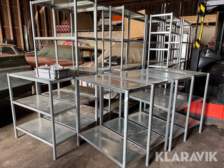 Plåthyllor 25 delar