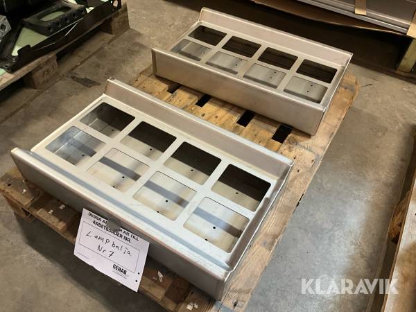 Lampbalja rostfri, 2 st