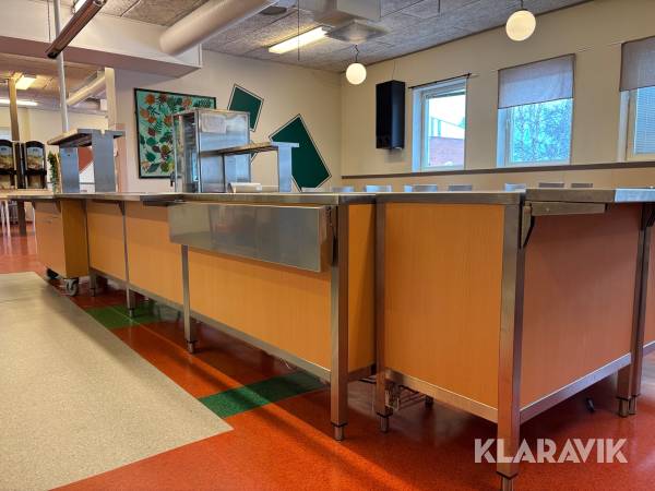 Serveringslina Idesta Skolvärmeri, Skolkyldisk, buffévagn 4 delar