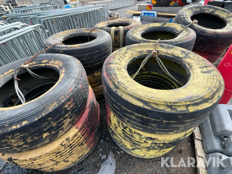 Däckbuffert / trafikbuffert 2x3st