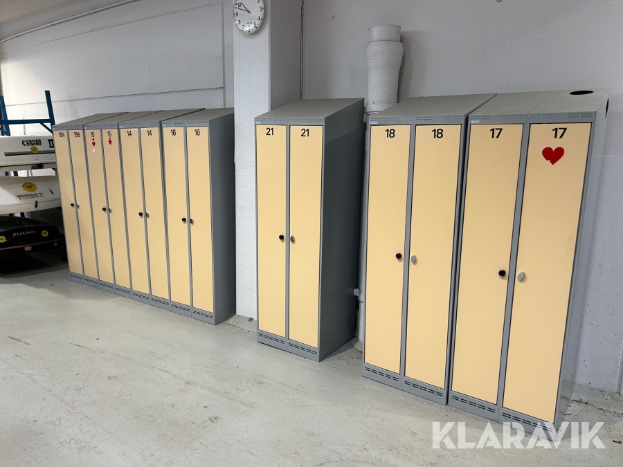 Omklädningsskåp & fläktaggregat Sono 7 dubbelskåp