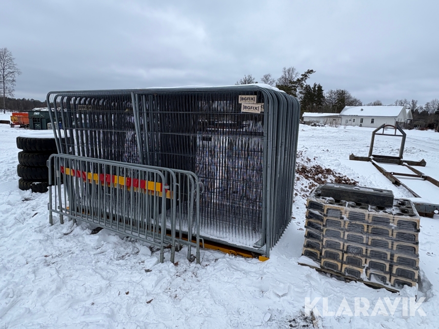 Kravallstaket & Byggstängsel med fötter BGFIX
