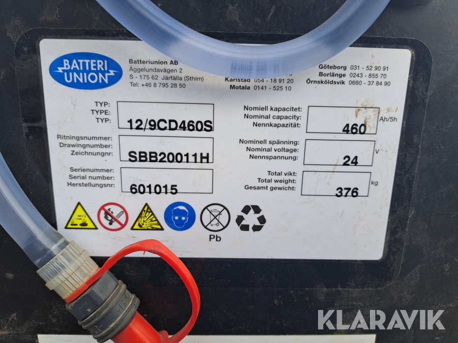 Truck / Sittstaplare BT SR 1.6/3, Kumla, Klaravik auktioner