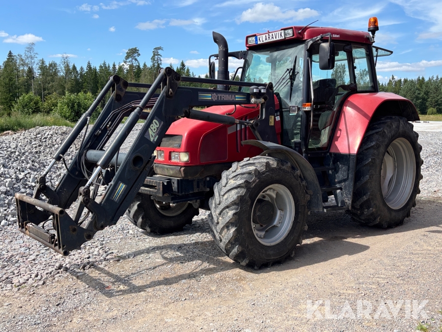 Traktor Case IH CS 100 med lastare och dubbelmontage