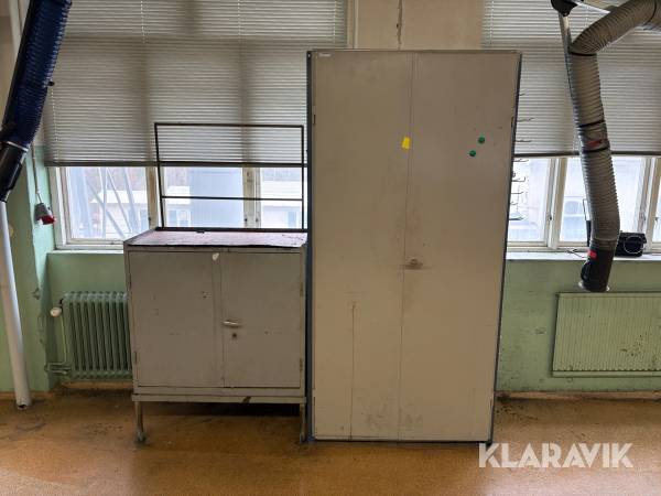 Plåtskåp 2st