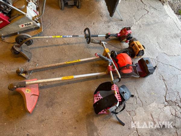 Paket med röjsåg och trimmer