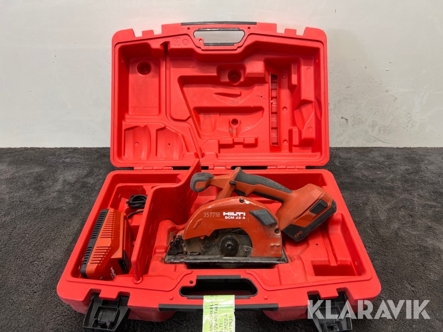 Handcirkelsåg batteri Hilti SCM 22-A