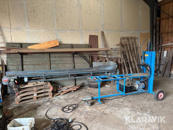 Vedmaskin PW med transportband Sparman BL-30