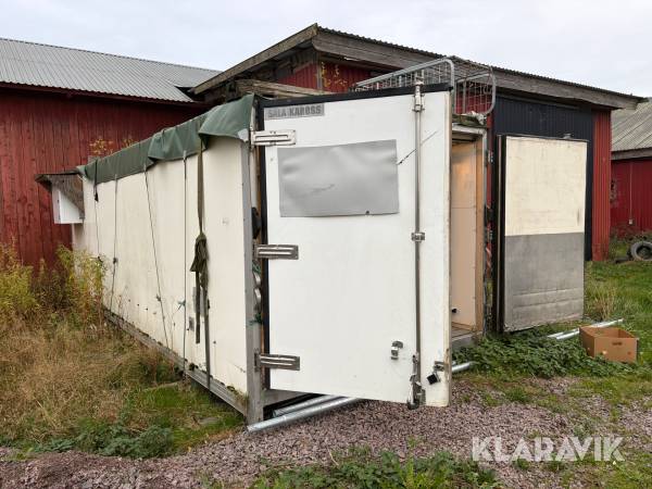 Container med kyl Sala kaross 7 m och 2 st Telfer