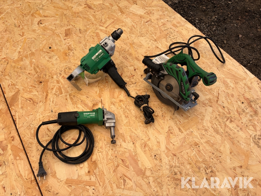 Cirkelsåg, nibbler & borrmaskin Hitachi