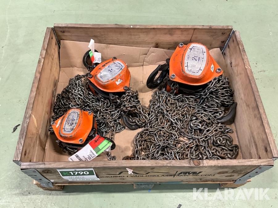 Lyftblock Tractel Tralift 2T, 1T,  0,5T