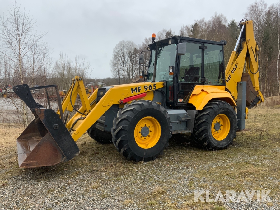 Grävlastare Massey Ferguson 965 + 3 skopor