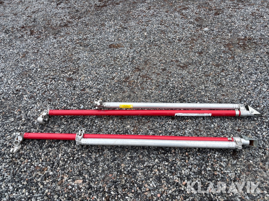 Teleskopiska stödben till rullställning Alufase 1,8-2,5 m 2 st