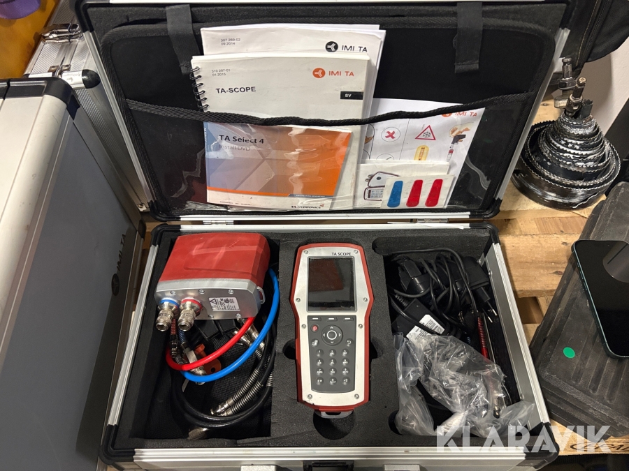 Injusteringsinstrument IMI TA för mätning och justering av hydroniska system