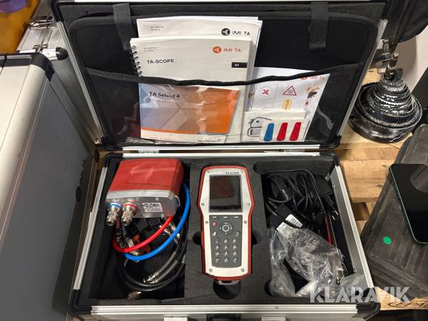 Injusteringsinstrument IMI TA för mätning och justering av hydroniska system