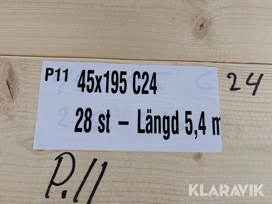 Virkespaket 45x195 C24