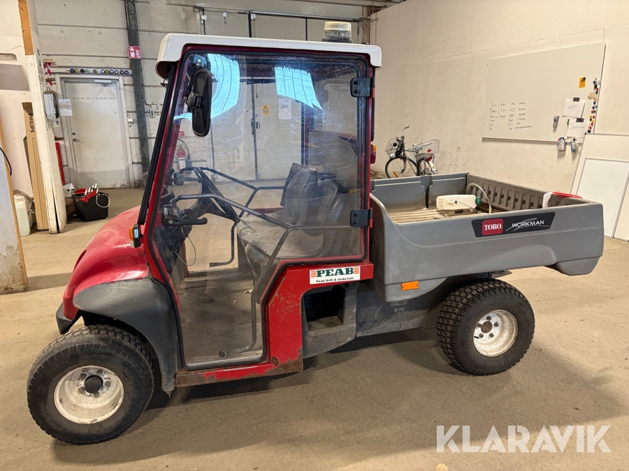 Arbetsfordon Toro Workman med släpkärra