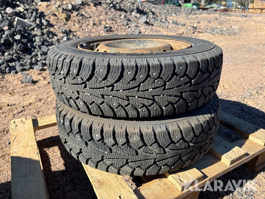 Vinterdäck på fälg Hankook 155/70R13 2st